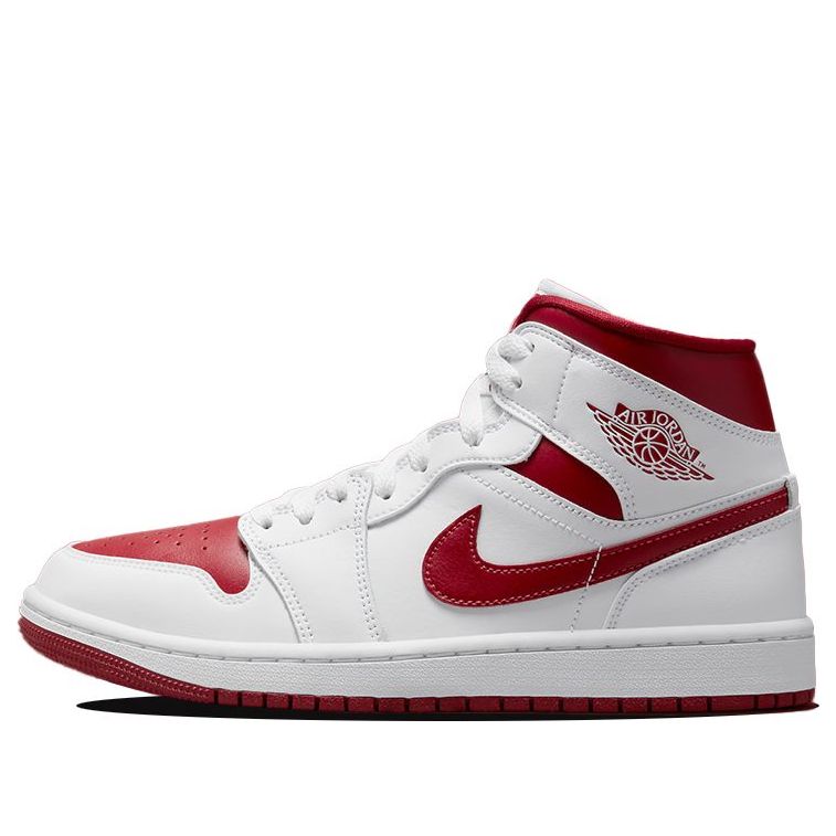 (WMNS) Air Jordan 1 Mid 'White Pomegranate'  BQ6472-161 Epoch-Defining Shoes